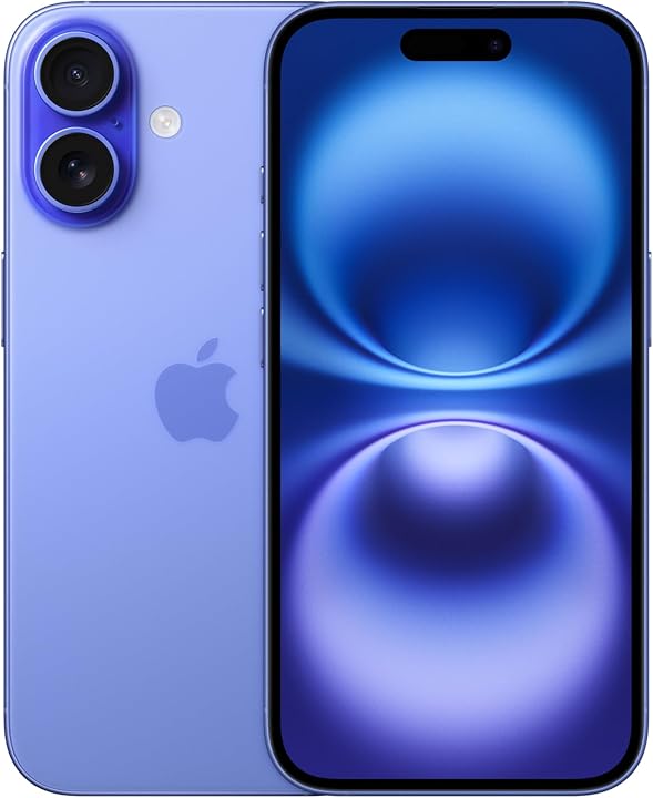 Immagine di iPhone 16 Plus nella variante di colore Blu Oltremare